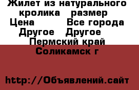 Жилет из натурального кролика,44размер › Цена ­ 500 - Все города Другое » Другое   . Пермский край,Соликамск г.
